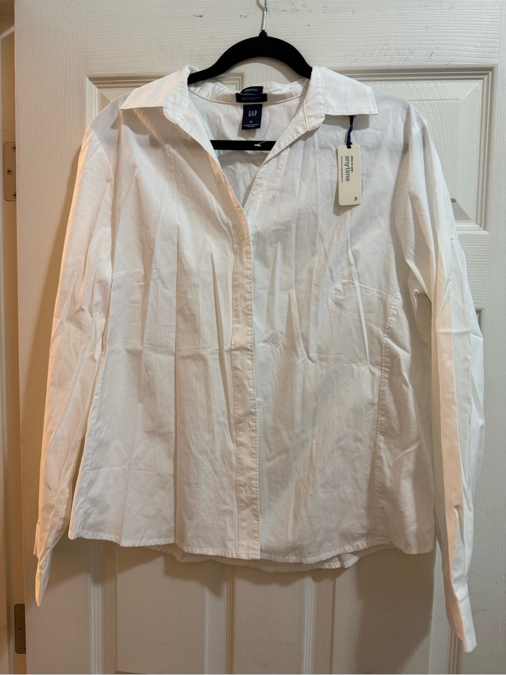 Gap Classic White Button-Up Shirt- Maternity